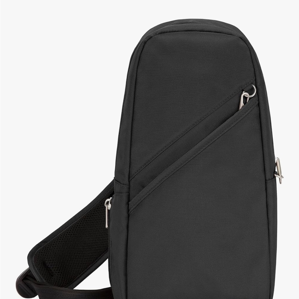 Sleek Black Men's Crossbody Bag
